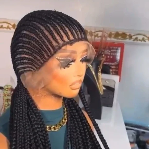 Cornrow braids HD full lace wig